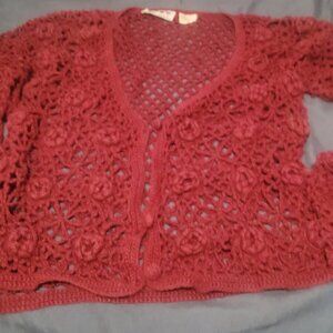 CROTCHED SWEATER by  ICE FIRE   . SIZE LARGE